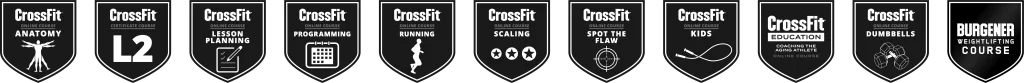 Les Certificat de Level obtenu par CrossFit Ballers